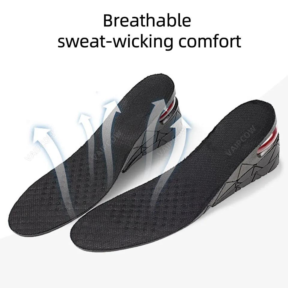 3-9cm Insole Cushion Height Adjustable Shoe Heel Insole Insert Higher Support Absorbent Foot Pad