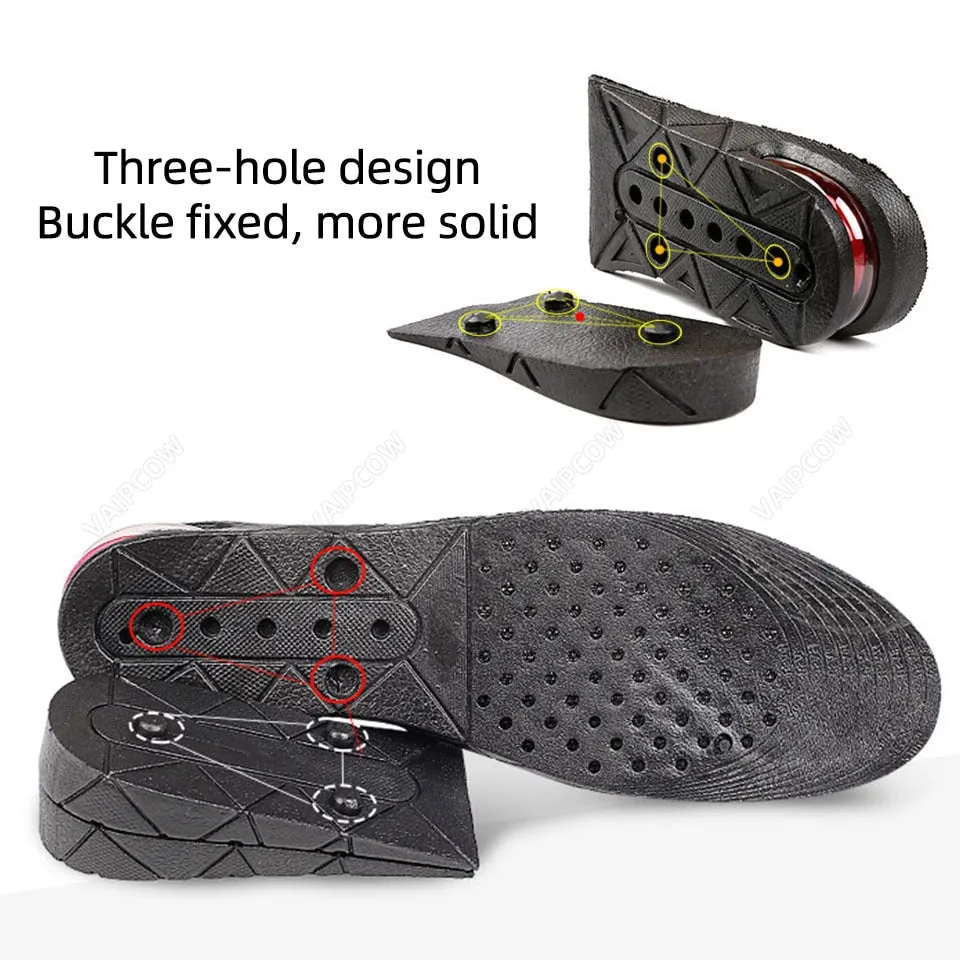 3-9cm Insole Cushion Height Adjustable Shoe Heel Insole Insert Higher Support Absorbent Foot Pad