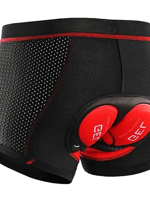 Arsuxeo Men's Cycling Underwear Bike Shorts 3D Padded Shorts Bike Underwear Shorts Padded Shorts / Chamois Race Fit Mountain Bike MTB Road Bike Cycling Sports 3D Pad Breathable Moisture Wicking