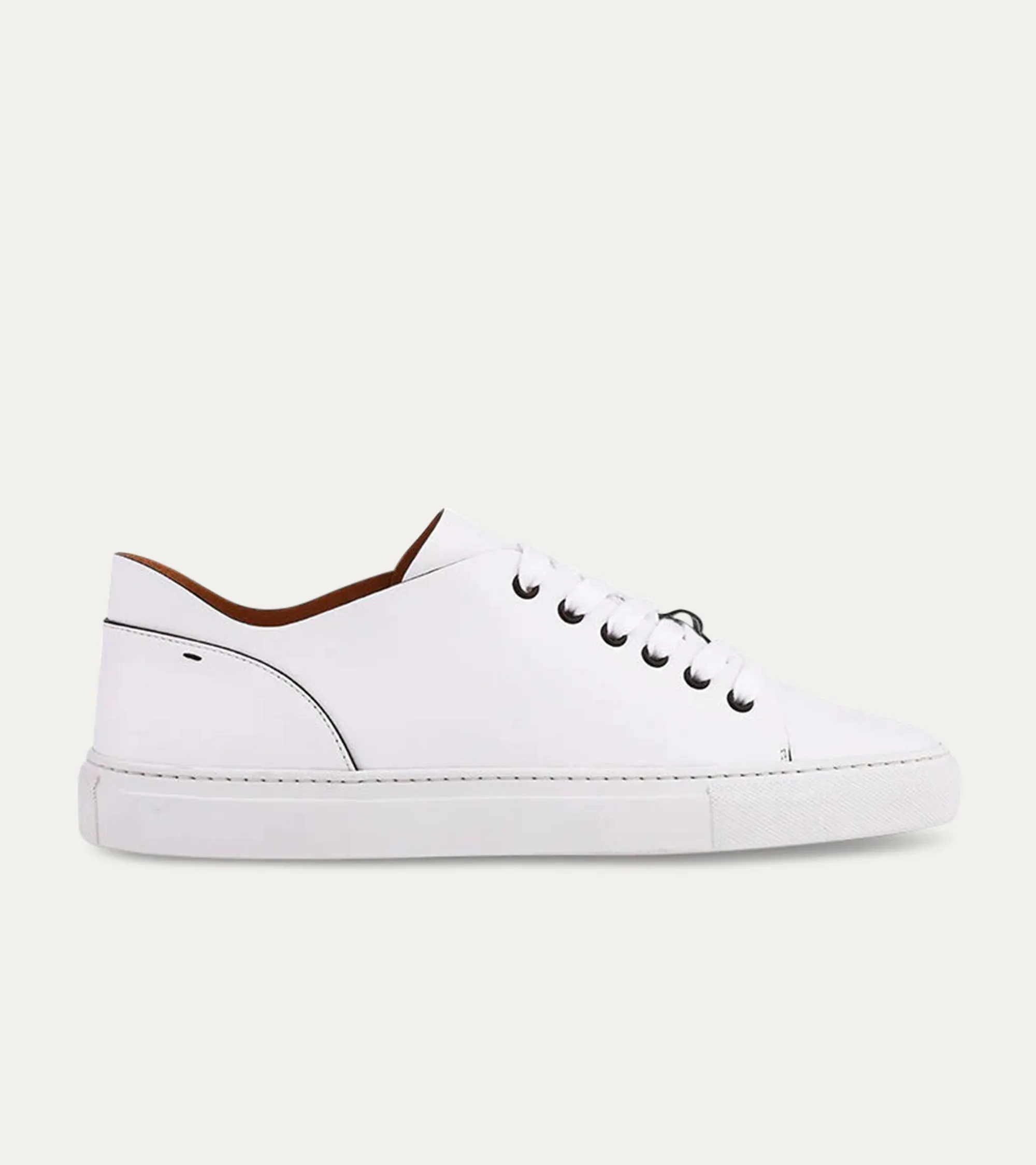 Art Thin Leather Sneaker in White