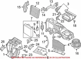 Audi VW Cabin Air Temperature Sensor 3D0907543A