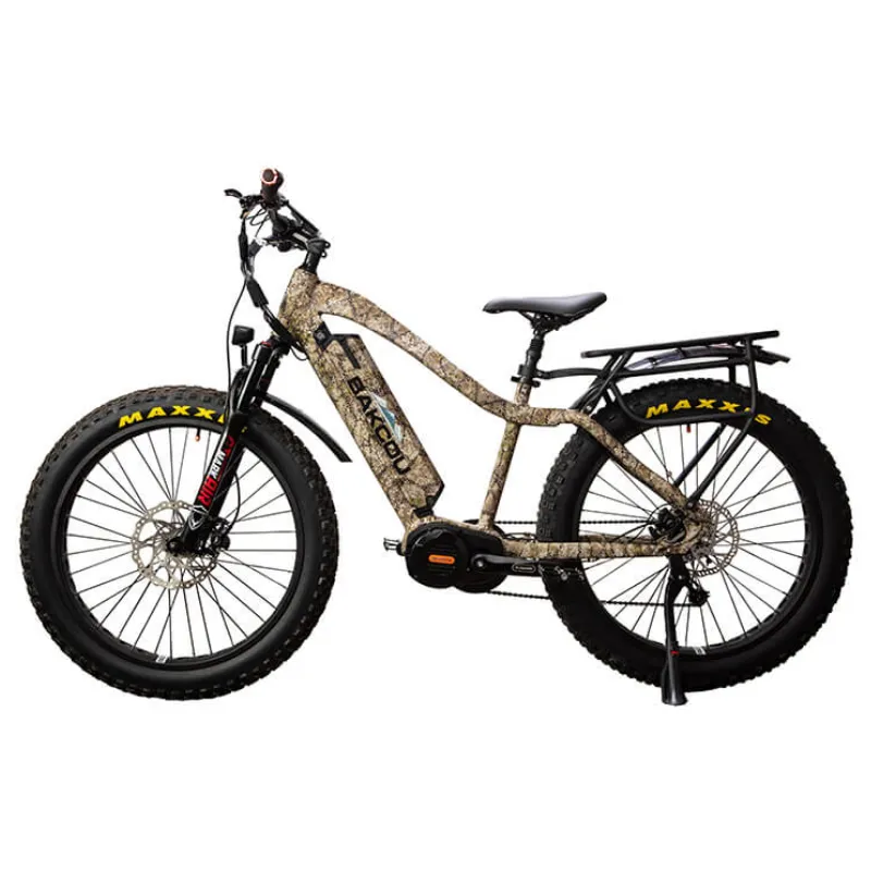 Bakcou Mule Mid-Drive Fat Tire Electric Bike, 1000W