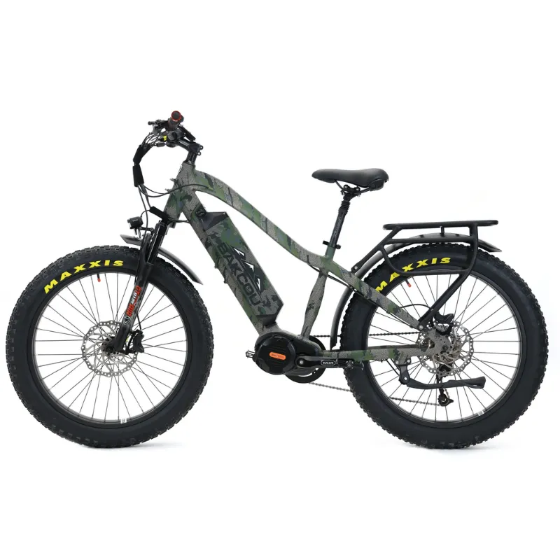 Bakcou Mule Mid-Drive Fat Tire Electric Bike, 1000W