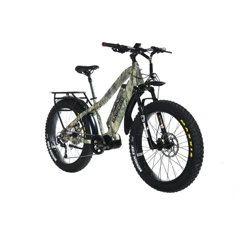 Bakcou Mule Mid-Drive Fat Tire Electric Bike, 1000W