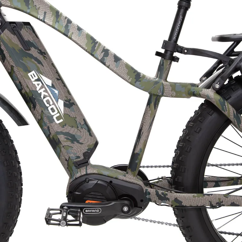 Bakcou Mule Mid-Drive Fat Tire Electric Bike, 1000W