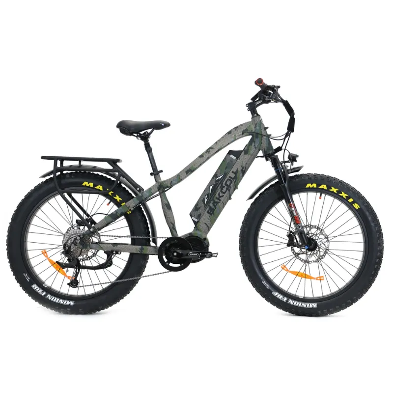 Bakcou Mule Mid-Drive Fat Tire Electric Bike, 1000W