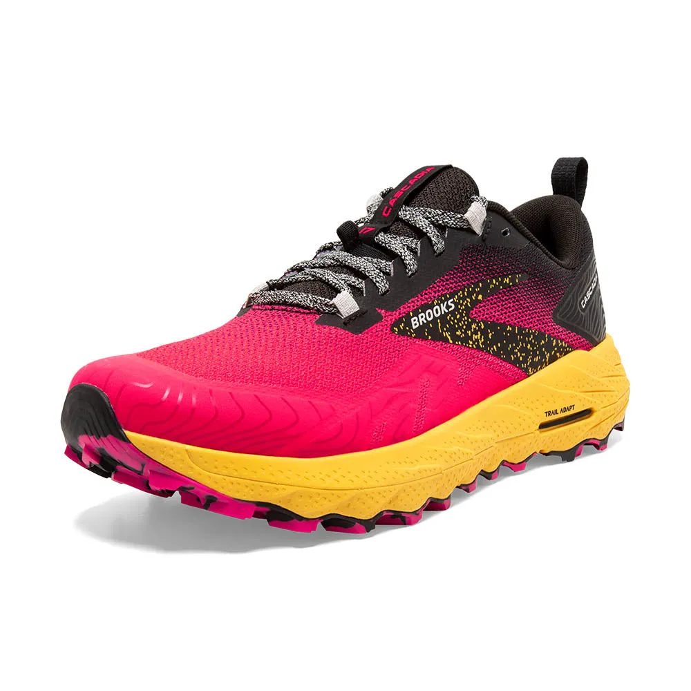 Brooks Cascadia 17 (Womens) - Diva Pink/Black/Lemon Chrome