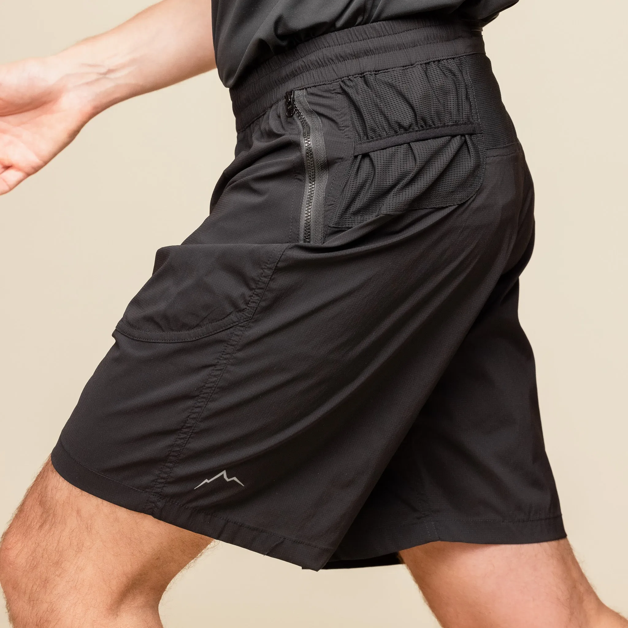 CAYL "Climb As You Love" - Stretch Nylon Shorts - Black