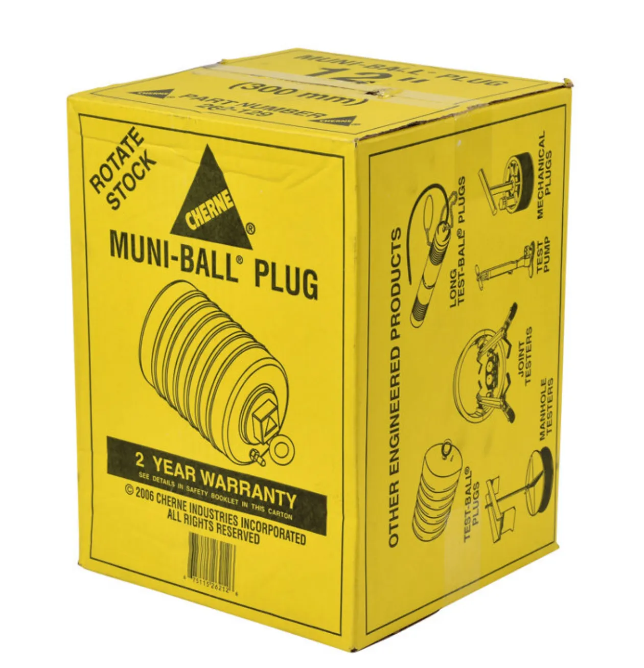 Cherne® 262129 12" Muni-Ball® Test Plug, 3" Bypass