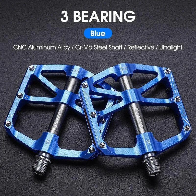 CNC 3 Bearing Bicycle Pedals Ultralight BMX MTB Road Bike Pedals Non-slip Aluminum Alloy Reflective Cycling Parts