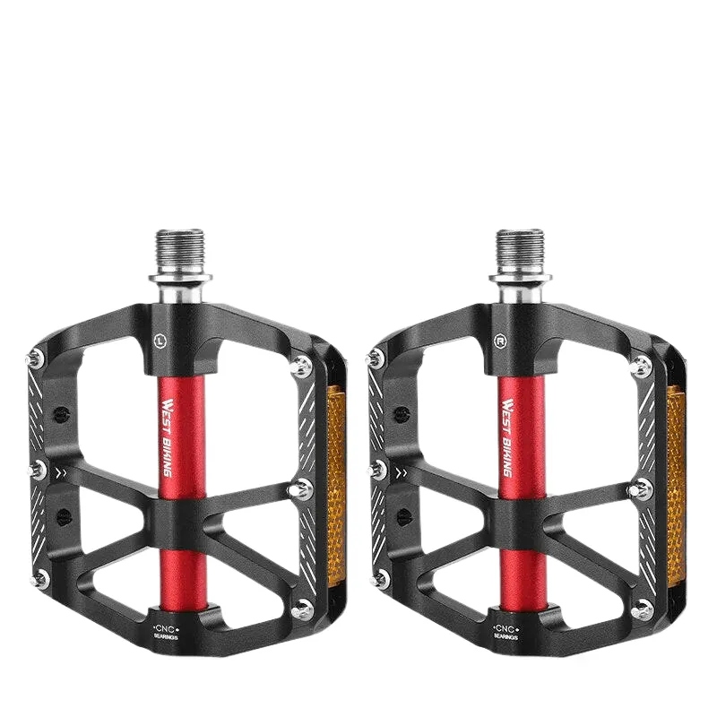 CNC 3 Bearing Bicycle Pedals Ultralight BMX MTB Road Bike Pedals Non-slip Aluminum Alloy Reflective Cycling Parts