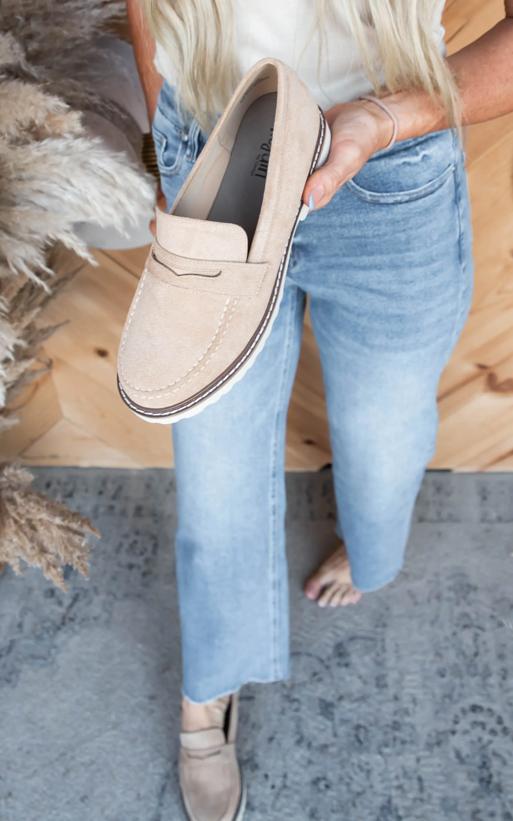 Corkys Sand Suede Boost Loafer Shoe