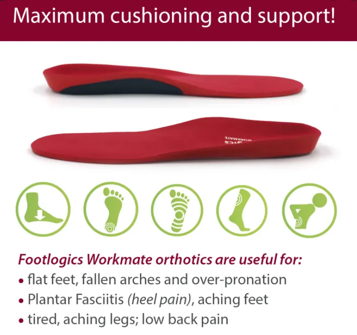 FOOTLOGICS - FLWM - Footlogics Workmate Orthotic Insoles