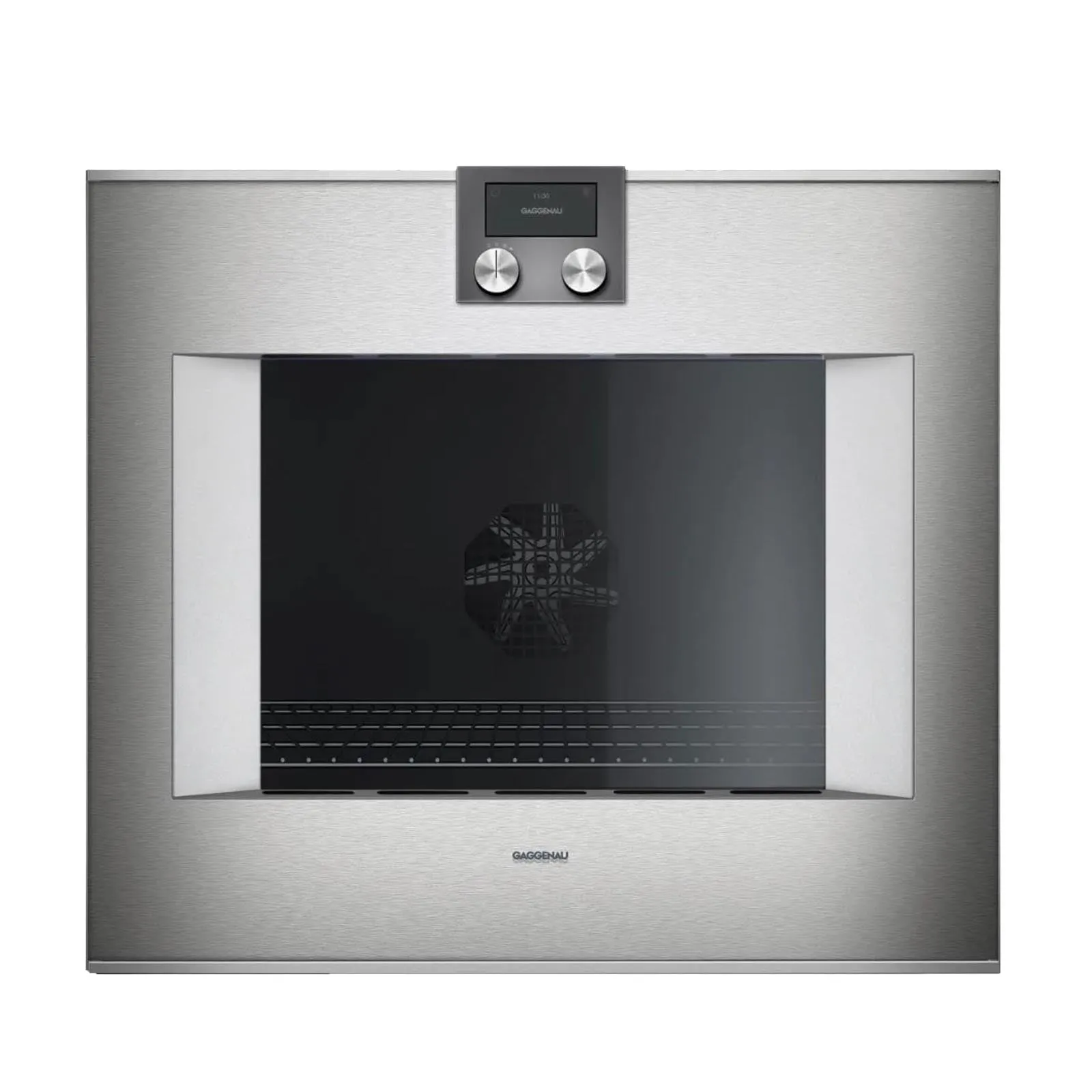 Gaggenau | 400 series Oven 30'' Door Hinge: Left, Stainless Steel Behind Glass