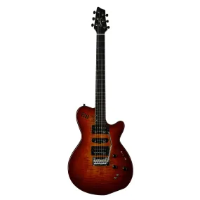 Godin Guitars XTSA Multi-Voice Electric Guitar (Lightburst Flame)