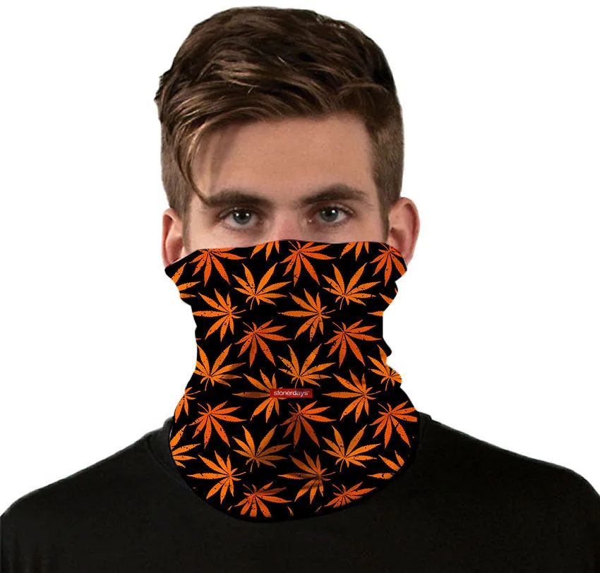 Halloweed Cannabis Leaves Neck Gaiter