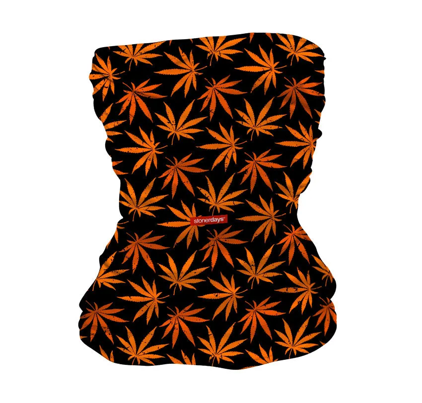 Halloweed Cannabis Leaves Neck Gaiter