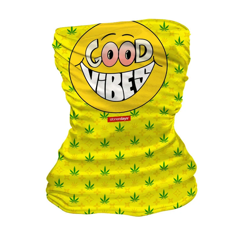 Happy Face Good Vibes Neck Gaiter