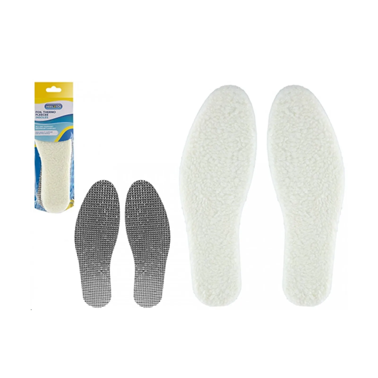 Heel2toe Foil Thermo Fleece Insoles