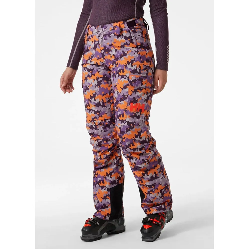 Helly Hansen Switch Cargo Insulated Women's Snow Pants - Crushed Grape Camo