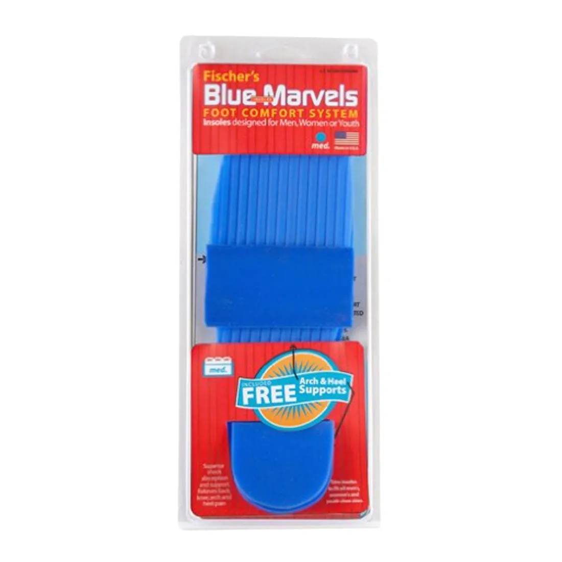 J Fischer's Blue Marvels Insoles - Experience Superior Cushioning