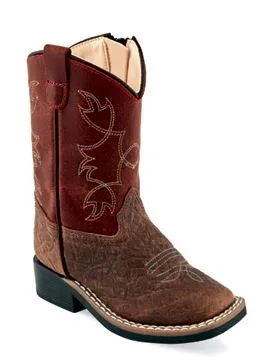 Jama Old West Toddler Rust Red Cowboy Boots Style BSI1912