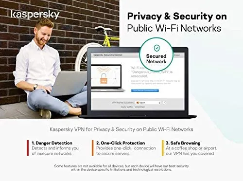 Kaspersky Internet Security 2021, 1 Device, 1 Year, Antivirus and Secure VPN Included, PC/Mac/Android, Activation Code by Post