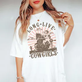 Long Live Cowgirls Comfort Color Wholesale Tee - Quick Shipping