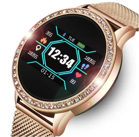 Luxury Women's Diamond Smart Watch