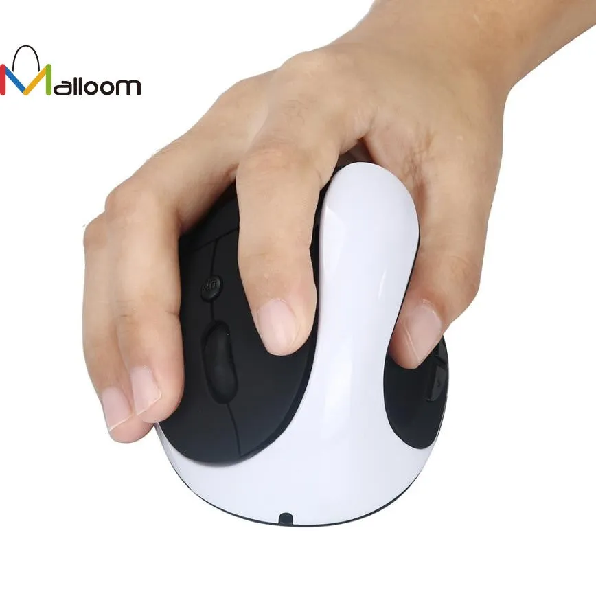 Malloom 2016 Game Mouse Gift Sale Rechargeable 2.4GHz Wireless Ergonomic Vertical Mouse 1600DPI for PC Laptop