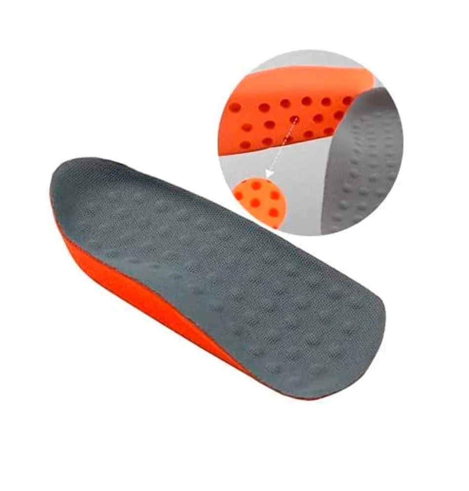 Mcvcoyh Height Increase Insoles & Arch Support Orthotics, 2.5cm Taller Insole Invisible Elevated Shoe Inserts Orthotic Insert Cushion for Men/Women