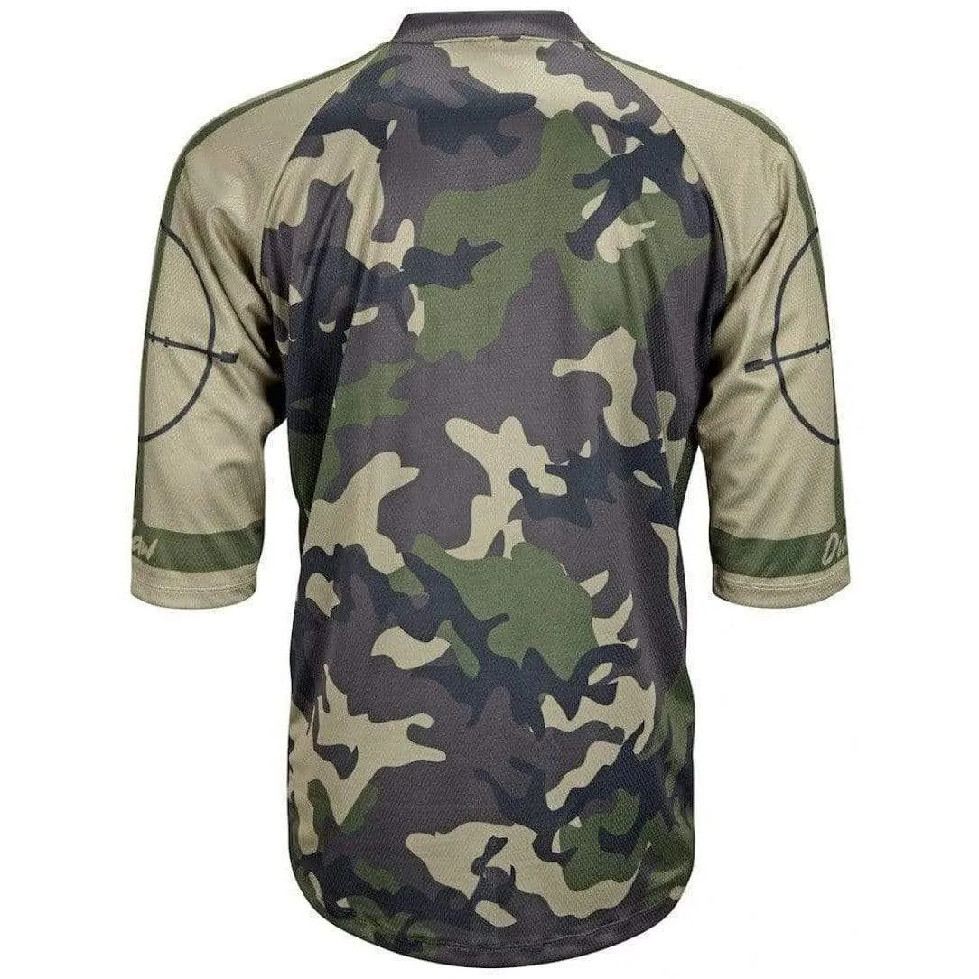 Men's Outlaw Green Camo Mountain Bike Jersey