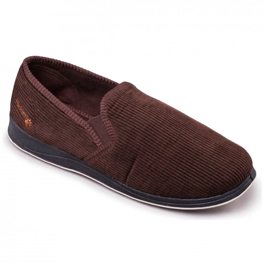 Mens Wide Fit Padders Albert Slip On Slippers