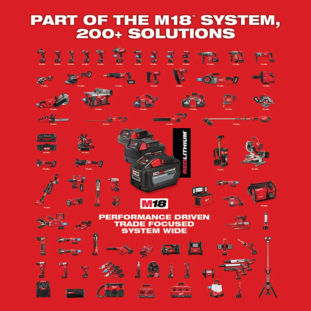 Milwaukee 2821-21SZ M18 FUEL 18V SAWZALL Reciprocating Kit w/ 12 SAWZALL Blades