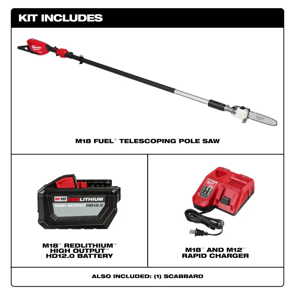 Milwaukee 3013-21 M18 FUEL 18V Cordless Telescoping Pole Saw Kit