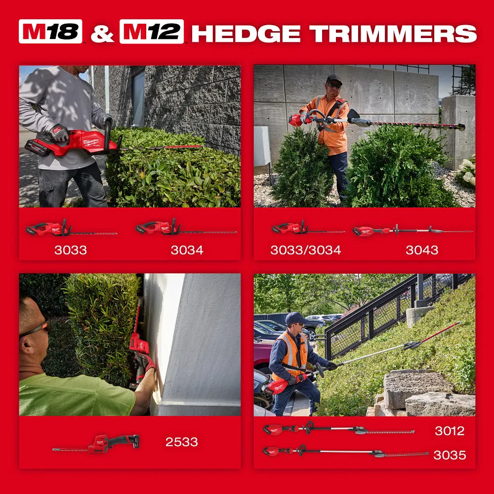 Milwaukee 3033-20 M18 FUEL 18V 24" Cordless Lithium-Ion Hedge Trimmer - Bare Tool