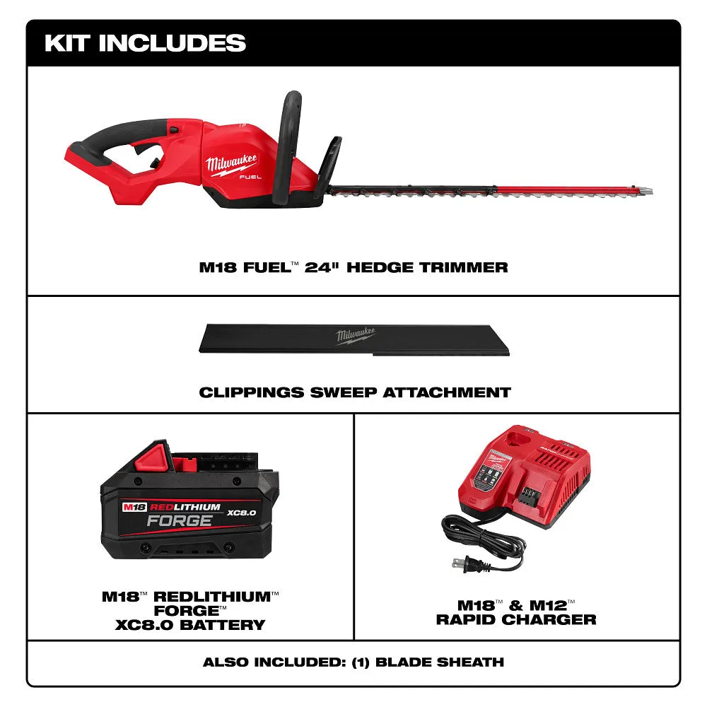 Milwaukee 3033-21 M18 FUEL 24" Cordless Lithium-Ion Hedge Trimmer Kit