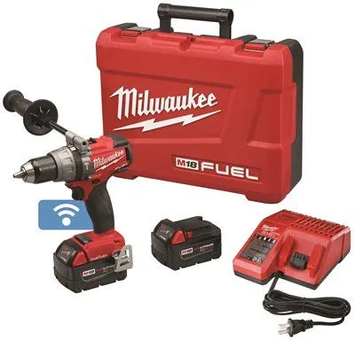 Milwaukee M18 Fuel 1/2 In. Hammer Drill/Driver Kit With One-Key