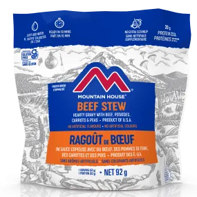 Mountain House Beef Stew Pouch (Gluten Free) - One Serving