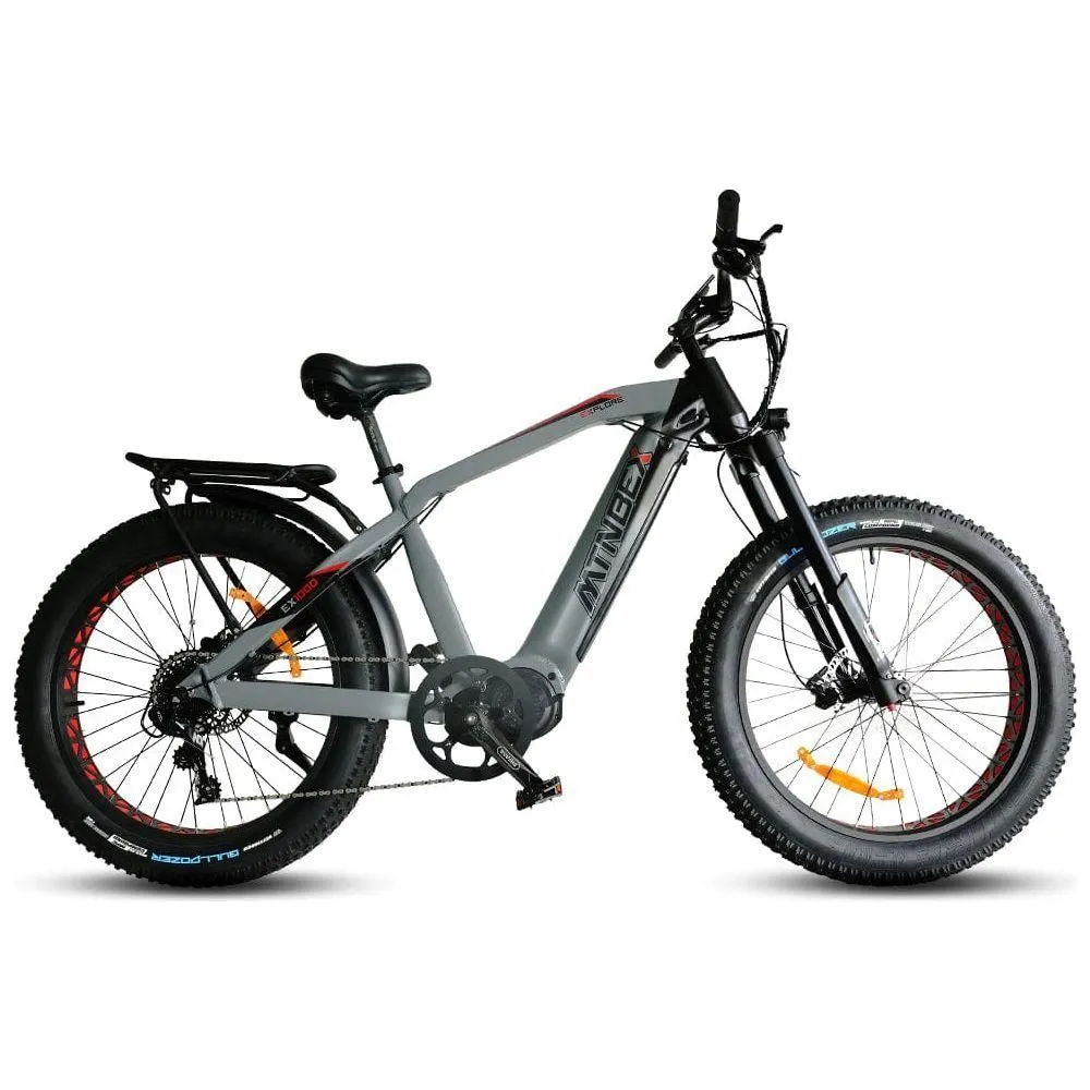 MTNBEX EXPLORE- EX1000 Mid-Drive, Fat Tire, E-Bike  - 750 Watt / 1000 Watt, 48V