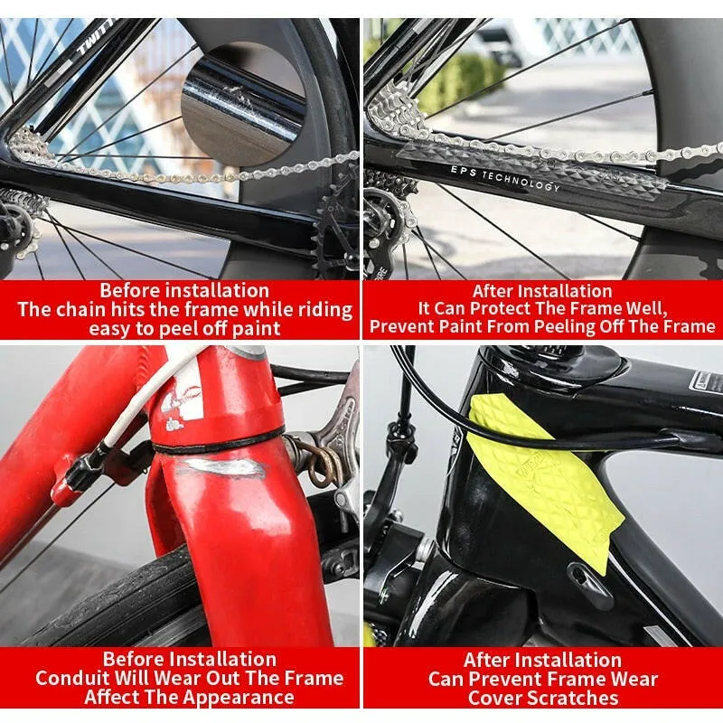 MUQZI 5pcs Frame Protector Bike Frame Scratch-Resistant Sticker Chain Guard MTB Road Folding Bicycle Accessories