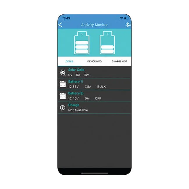 PV Logic 15A MPPT Dual Battery Charge Controller