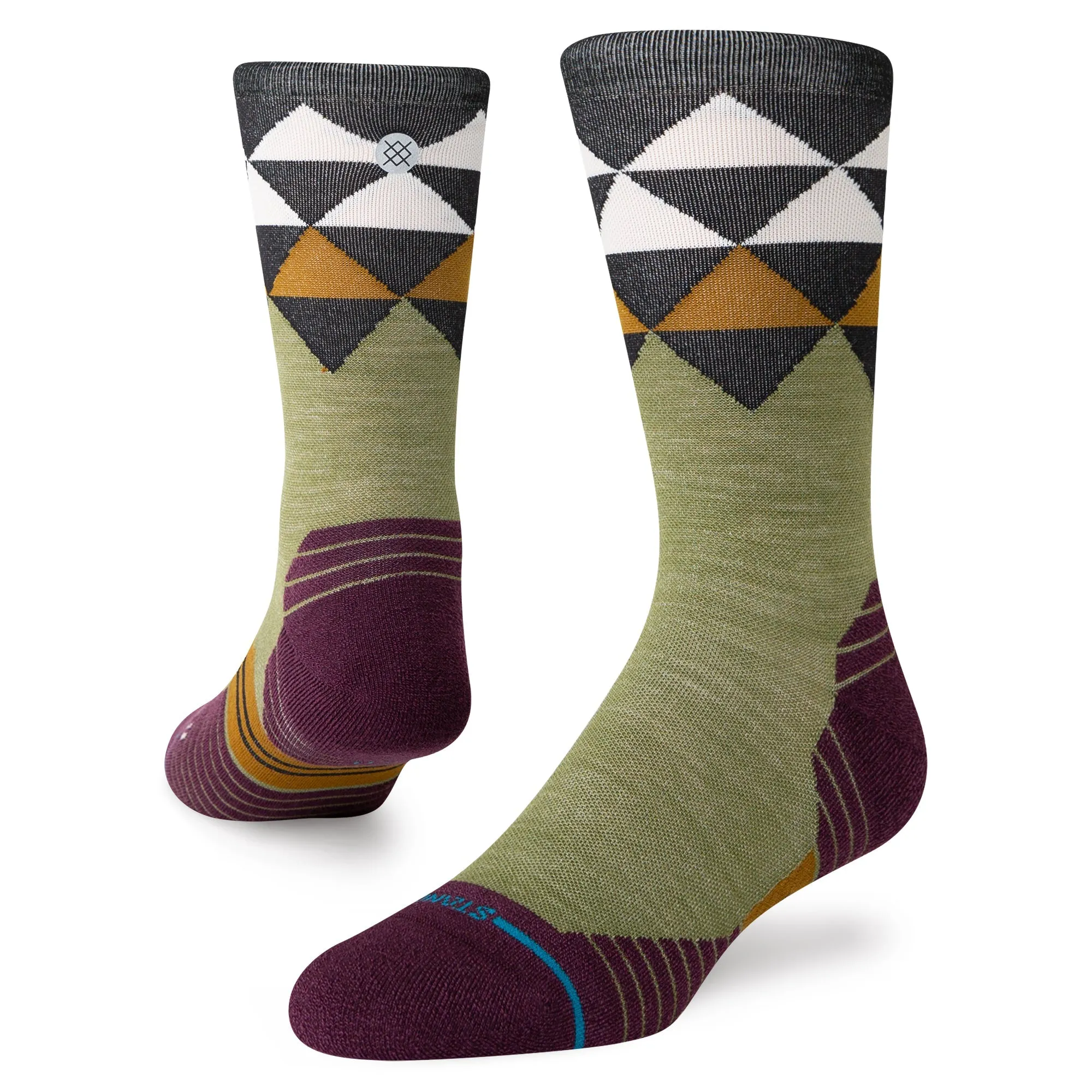 QUADRILATERAL LIGHT WOOL CREW SOCK