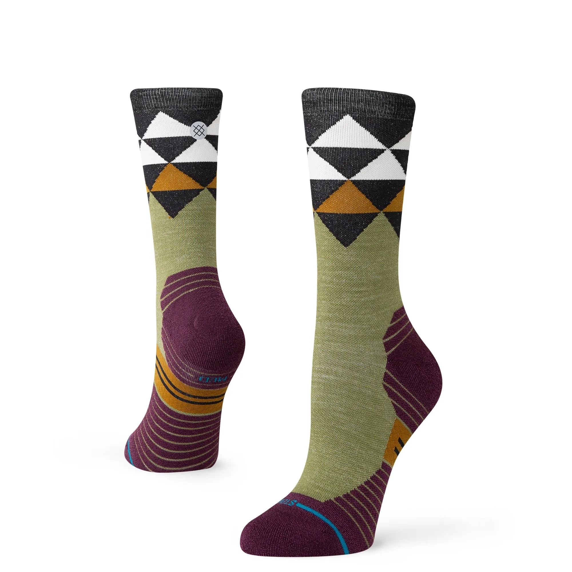 QUADRILATERAL LIGHT WOOL CREW SOCK