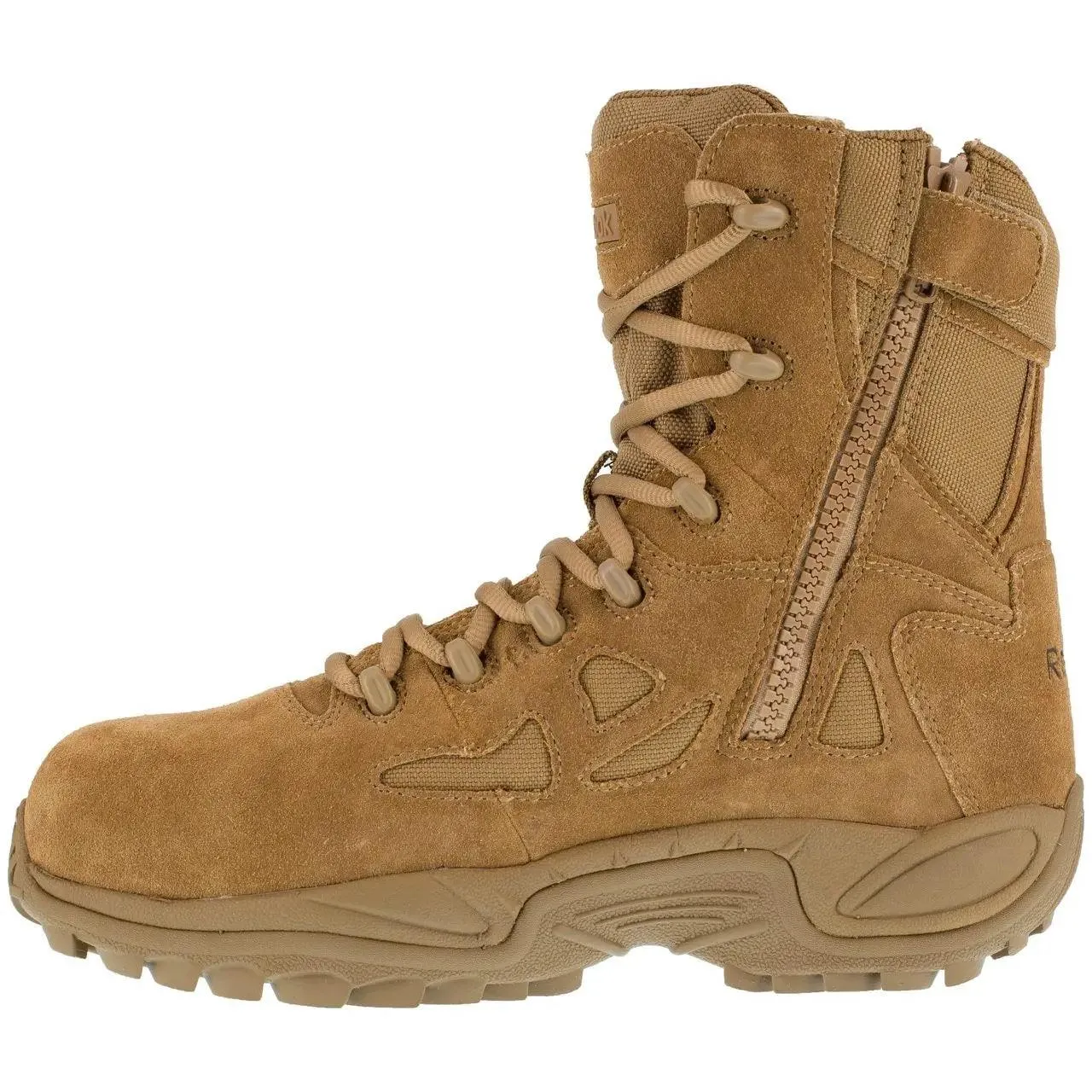 Reebok Men’s Stealth 8” Side-Zip Composite Toe Coyote Boot RB8850