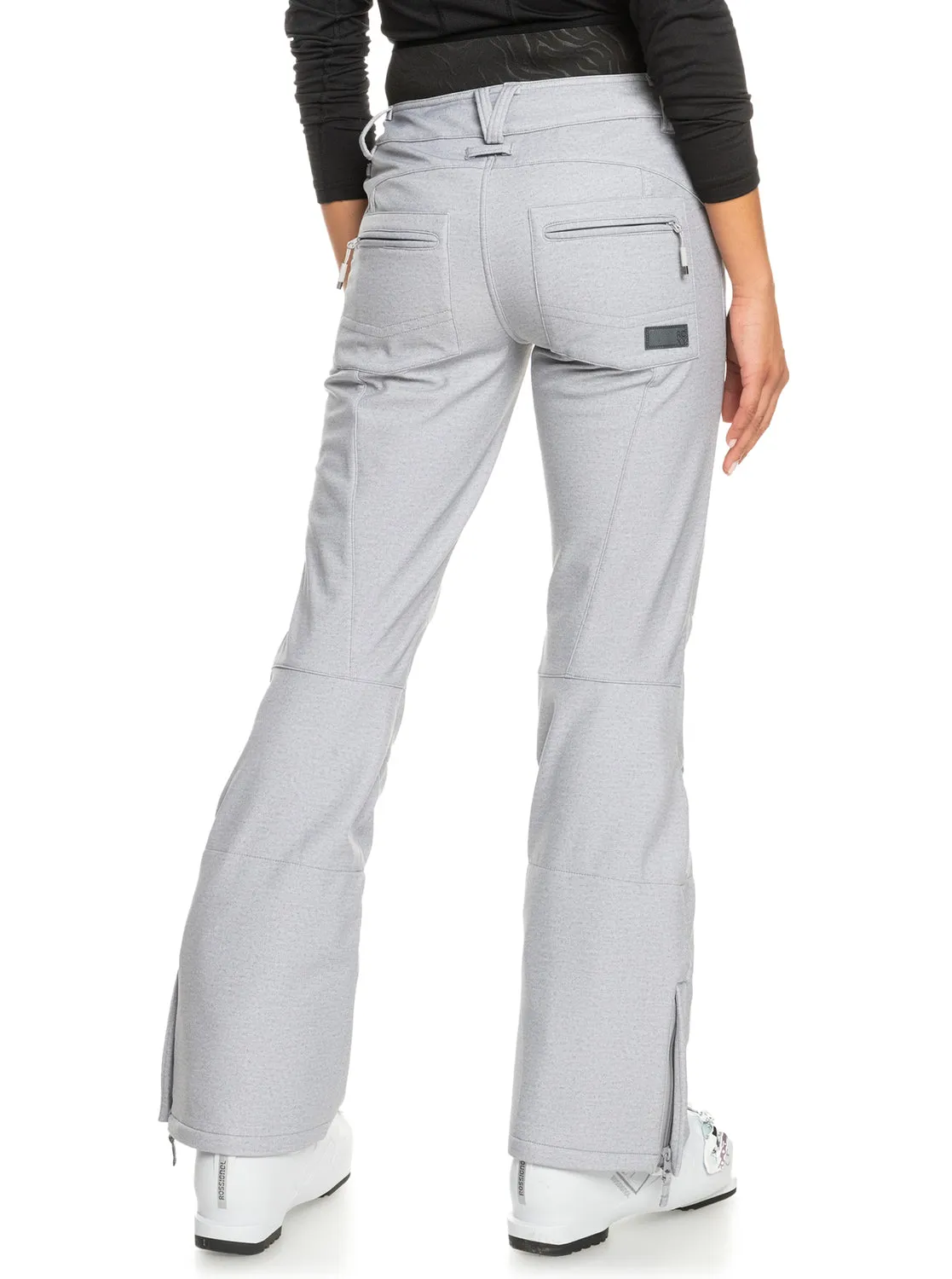 Rising High Shell Snow Pants - Heather Grey