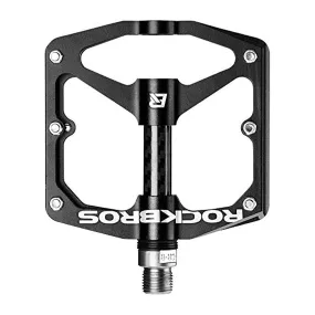 ROCKBROS Mountain MTB Bike Flat 9/16 Lightweight Carbon Fiber Sealed Bearing Pedals