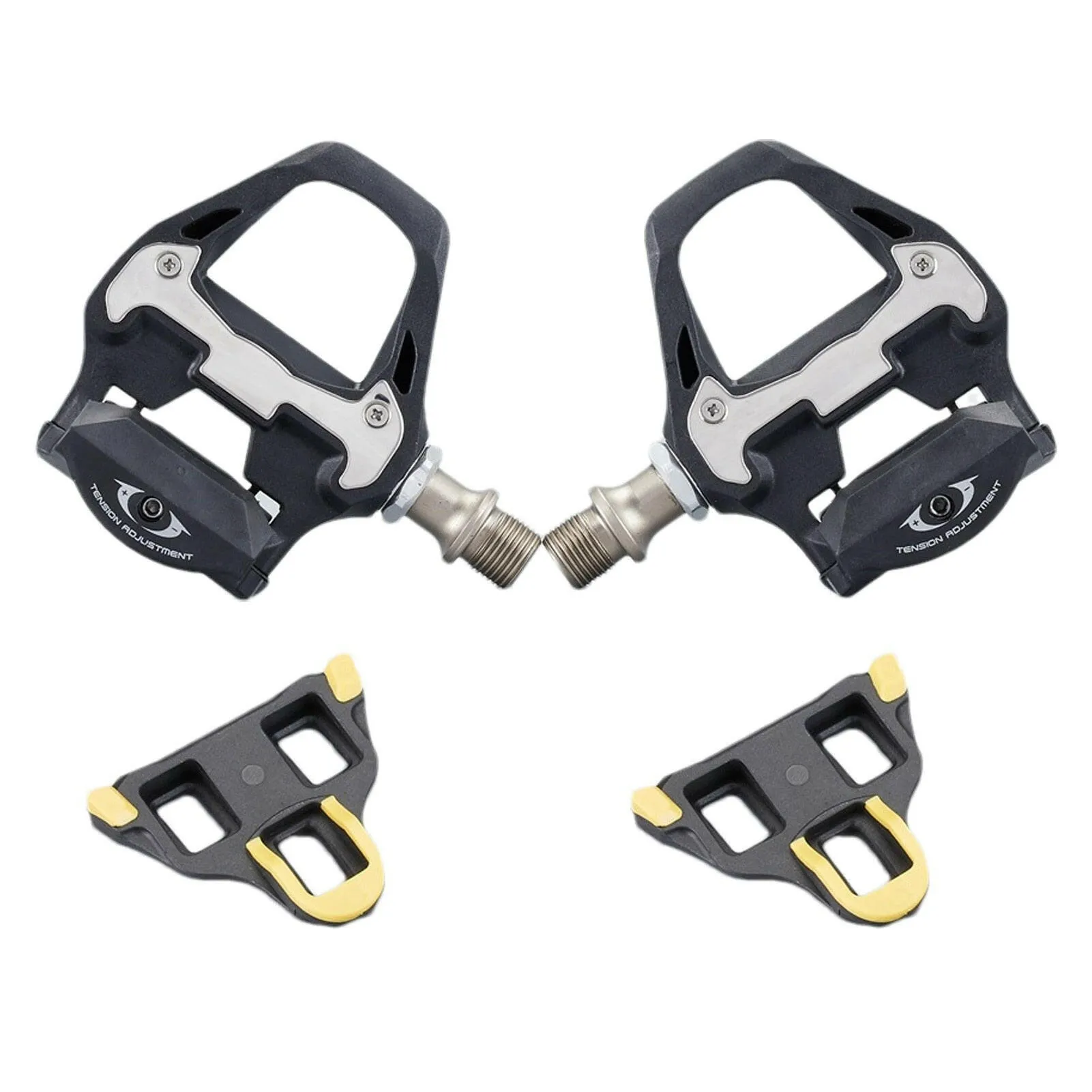 Self-locking Bike Pedals SPD-SL Road Bike Pedal Bicycle Platform Flat Ultra-Light Clipless Pedal With Anti-skid Nail For Cycling