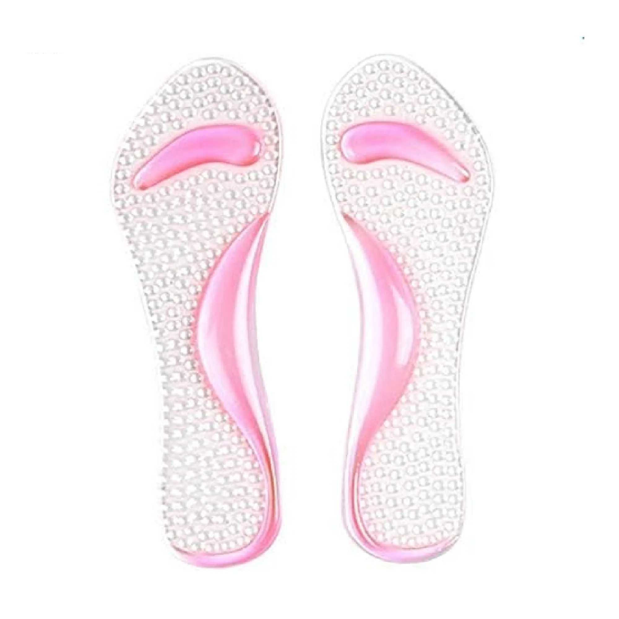 Shoes Pad Thickened Arch Support Insoles Non-slip Shock Absorption Flat Foot Pad PINK