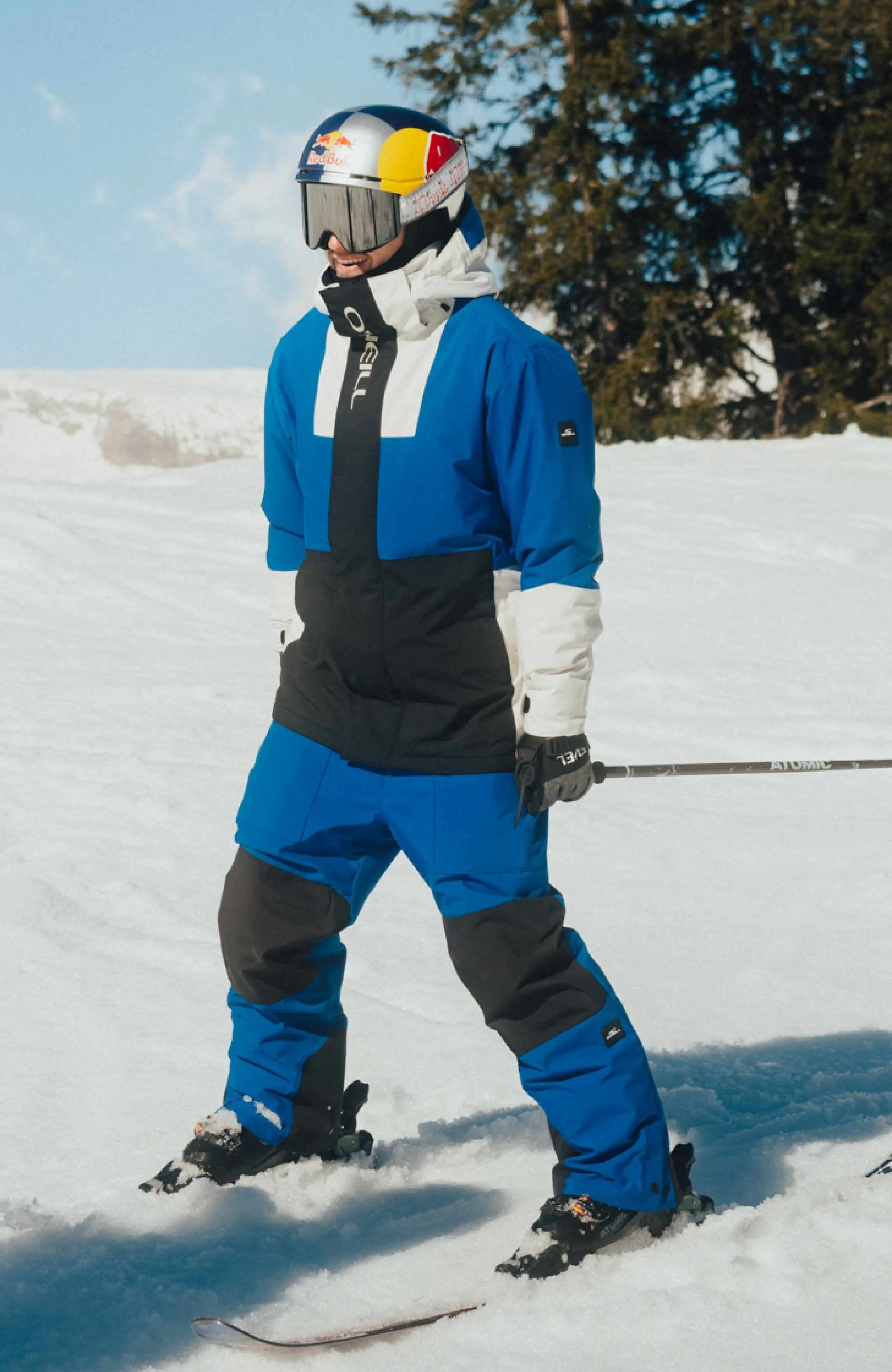 Shred Bib Snow Pants | Surf the web Blue